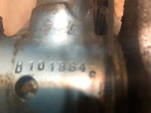 Missing cable guide reveals the serial number.