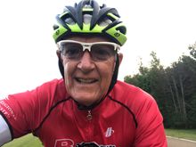 Early ride selfie 