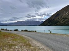 More nice cycling along a lake.