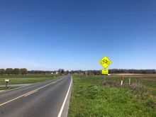 This must be a pretty popular road used by cyclists.....very rural and the closest town is miles away.
