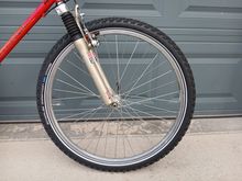 I rebuilt the fork with all the bits and bobs that Specialty Retro Products sells.  Schwalbe tires and tubes