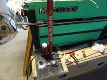 The pump and the parts after cleaning.