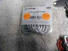 Headset spacers.  Aluminum but the price was pretty nice.  Better that the $1.50 per item from another supplier.   