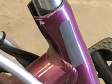 seat post only goes into seat tube top about 1.5 inches now