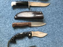 2002 anniversary Buck 119
Condor Bushcrafter
Cold steel Spartan
