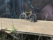 my WABI beneath the mural 