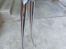 After the rechroming. Pinarello dropouts and crown logo remained sharp and legible. 