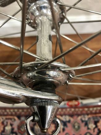 Campy low flange - a departure from the original high flange....