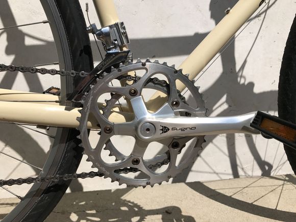 Sugino Mighty Tour shifting 10 speed. 