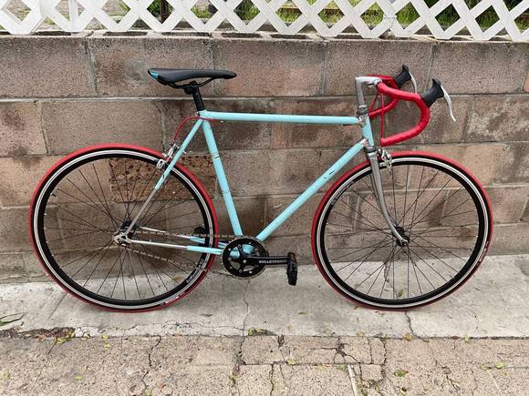 Long wheelbase, fancy lugs but drops look to be stamped.
