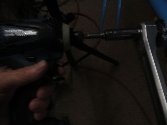 Same for the non-drive side less than a minute to complete the job.