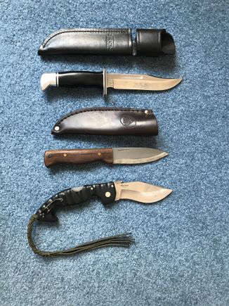 2002 anniversary Buck 119
Condor Bushcrafter
Cold steel Spartan