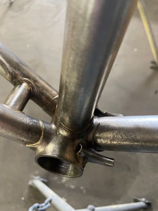 Cable guides. Yes, they were in the campy catalogue even earlier, but race bikes were usually a bare bones affair. Example, no chrome on the fork crown. This seemed odd to me and it’s so much easier to restore a frame with clamp on guides. 