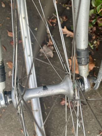 Campy hubs. These wheels ….

We can swap but I do not have any Fiamme which is what should be in there. 

How about some gray Ambrosio?