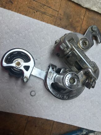 Found that little washer in the solvent sludge. ???