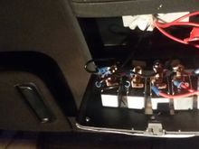 Compartment still drops down, allowing access to wiring.