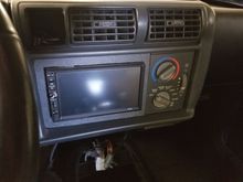 Had to make some brackets and faceplate for dbl din aftermarket stereo