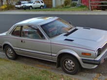 My 1982 Honda Prelude. Great little car that just won't die. It has 'only' 200k miles. The paint is starting to peal but because it is so reliable I'm thinking of getting it painted and keeping for as long as I can. I am the third owner.