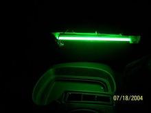 neon bar up front. lights up both sides.