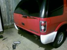 Working on the roll pan.