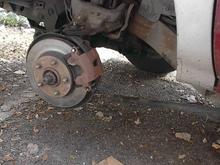 You can see the torsion bar still hanging out from the frame.