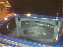 i built the trunk stuff out of PVC.. except the speaker boxes of course