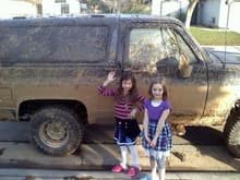 went mudding with my kids in the redneck machine. they love going mudding