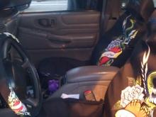 I have never cared for Ed Hardy as a whole, but my ink makes me stand out, and, well, there wasn't anything I liked better to use in my car.