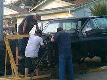 Process of removel of the motor and transmission and transfer case