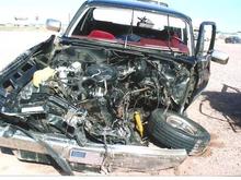 My 1987 After it got run over by a semi in Scotsbluff, Nebraska