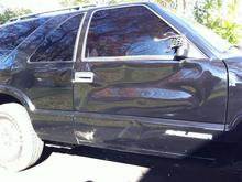 A deer ran into it...