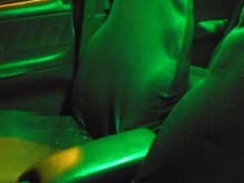 My green leds in the domelight.
