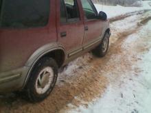Blazer in snow
