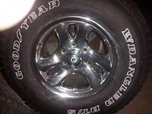 American Raceing Rims Installed - 5 Wheel rotation
P265-75-R16 Goodyear