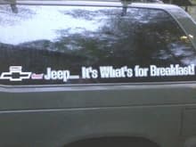 Jeep... It's what's for breakfast!