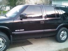 Tinted front windows @ 35%. one can see Jason in the passenger seat if looked at very close...