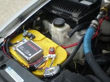 Optima Yellow Top and HID Ballast For Driver Side.