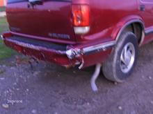 what the hell did he back into????