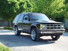 My blazer with a set of recently added 18 inch chrome wheels