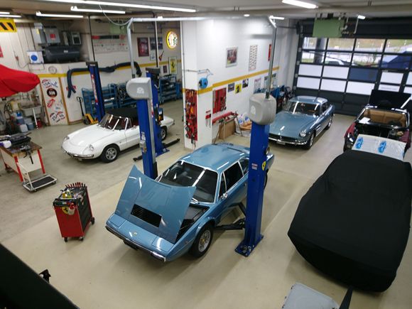 The place I can work in is a restoration garage and specialises in old italian cars and Porsche.