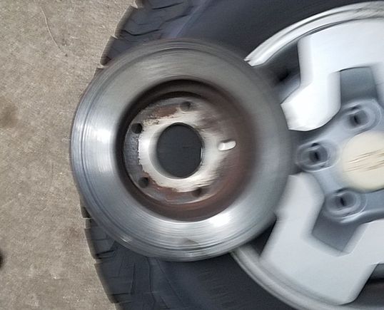 Old rotor with groove from Rock