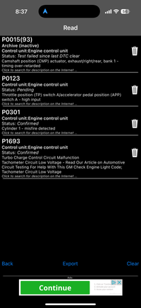 Can any help with this codes is it my camshaft sen I change cps not crank shaft sensor and distributor and some othe stuff I’ll be that Camshaft Oil control valve crank no start for months now 