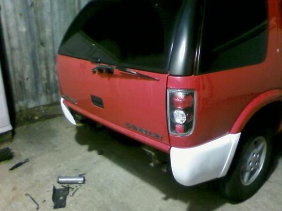 Working on the roll pan.