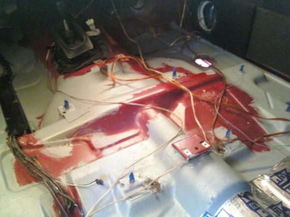 Floor pan epoxy primered