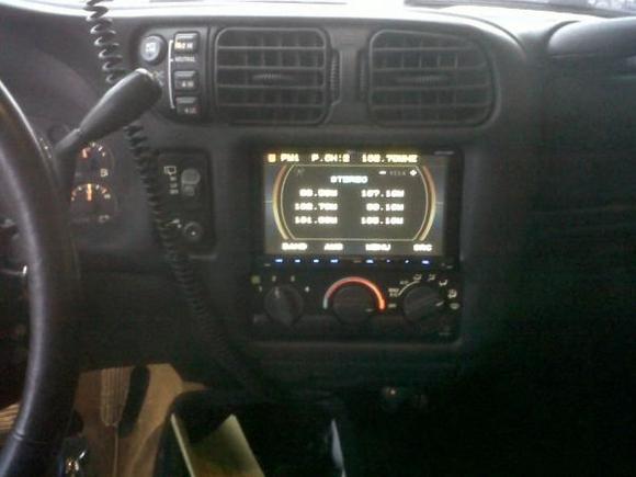 Bezel out of 03 S10 still had to cut the bottom out