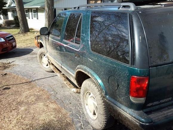 day after driving through ditch