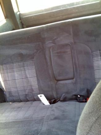 Blazer interior rear seats