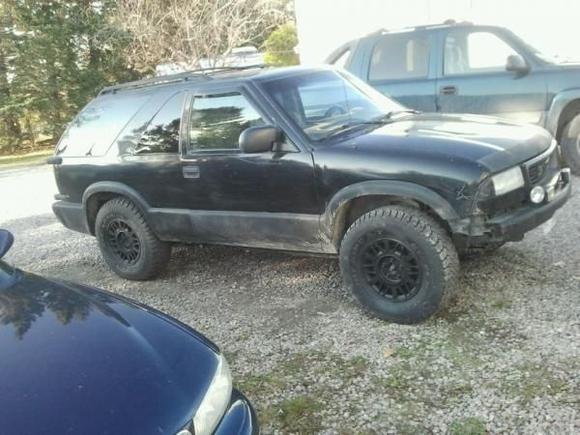 flat black powder coated rims