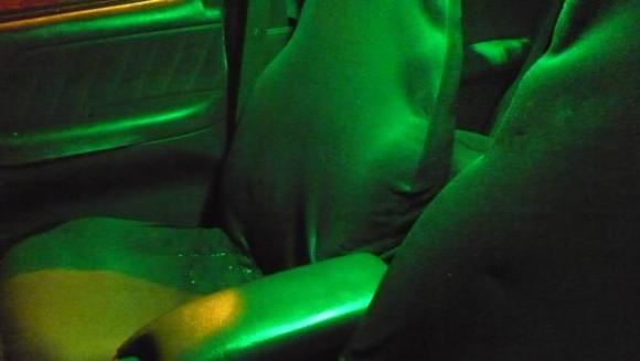 My green leds in the domelight.