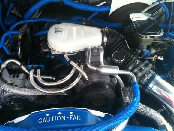 New chrome master cylinder cap, and chrome power sterring cap.